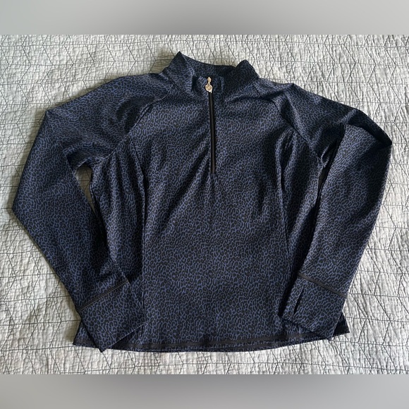 Lilly Pulitzer UPF 50+ Luxletic Sur Mer Half Zip Sunguard Pullover NWT Size XL - Picture 1 of 7